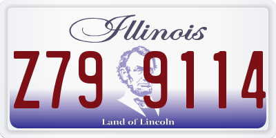 IL license plate Z799114