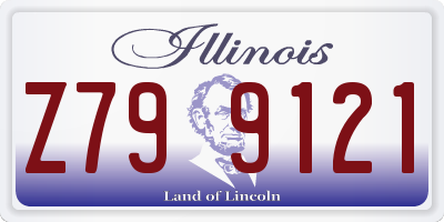 IL license plate Z799121