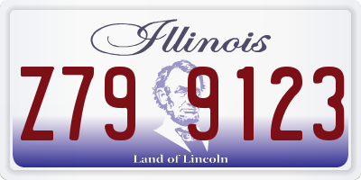 IL license plate Z799123