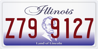 IL license plate Z799127