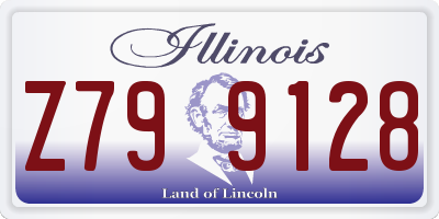 IL license plate Z799128