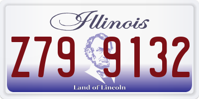 IL license plate Z799132