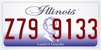 IL license plate Z799133