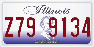 IL license plate Z799134