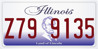 IL license plate Z799135