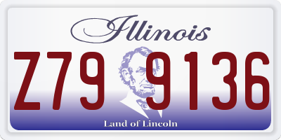 IL license plate Z799136
