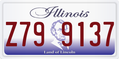 IL license plate Z799137