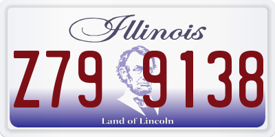 IL license plate Z799138