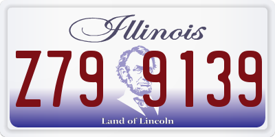 IL license plate Z799139