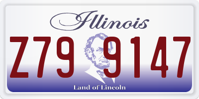 IL license plate Z799147