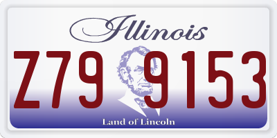IL license plate Z799153