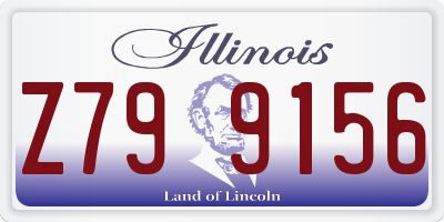 IL license plate Z799156