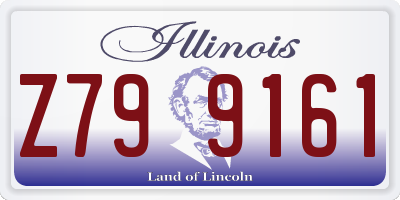 IL license plate Z799161