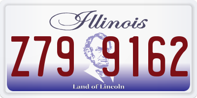 IL license plate Z799162