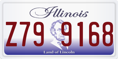 IL license plate Z799168