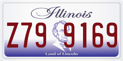 IL license plate Z799169