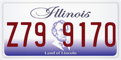 IL license plate Z799170