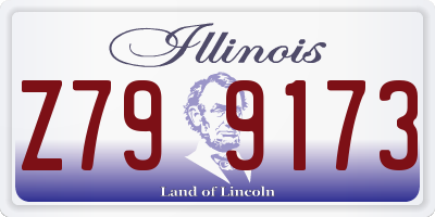 IL license plate Z799173
