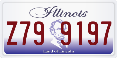 IL license plate Z799197