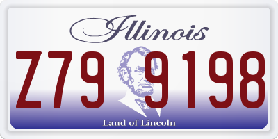 IL license plate Z799198