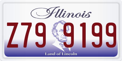 IL license plate Z799199