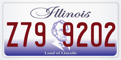 IL license plate Z799202