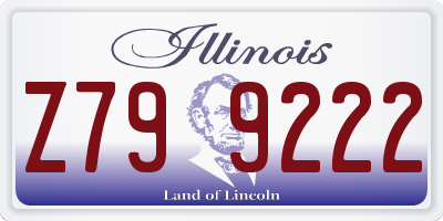 IL license plate Z799222