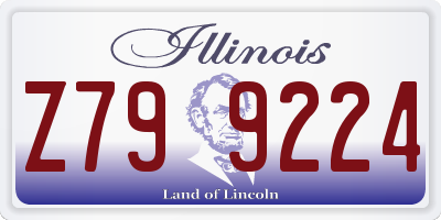 IL license plate Z799224