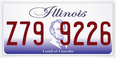 IL license plate Z799226