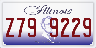 IL license plate Z799229