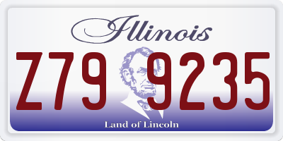 IL license plate Z799235