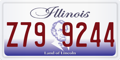 IL license plate Z799244