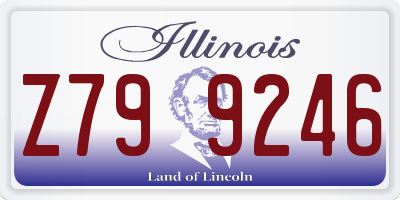 IL license plate Z799246
