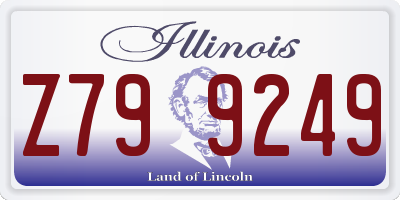 IL license plate Z799249