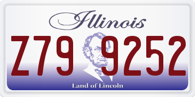 IL license plate Z799252