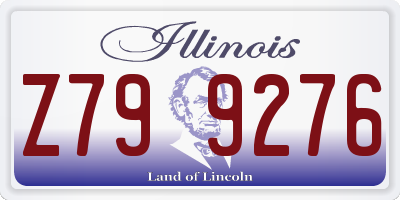 IL license plate Z799276