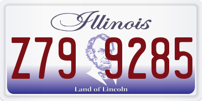 IL license plate Z799285