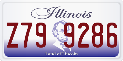 IL license plate Z799286