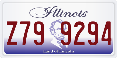 IL license plate Z799294