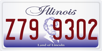IL license plate Z799302