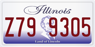 IL license plate Z799305