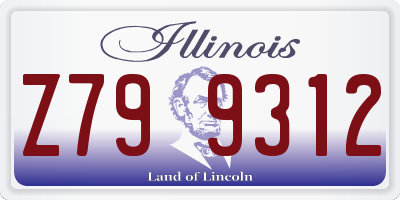 IL license plate Z799312