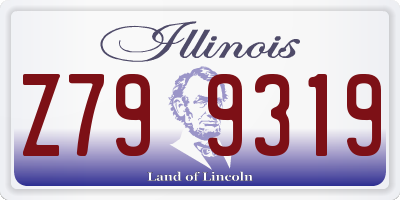 IL license plate Z799319