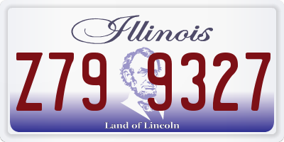 IL license plate Z799327