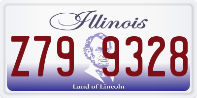 IL license plate Z799328