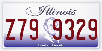 IL license plate Z799329