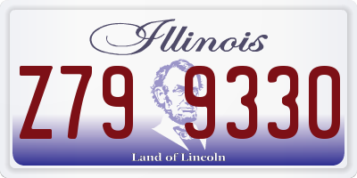 IL license plate Z799330