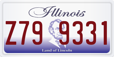 IL license plate Z799331