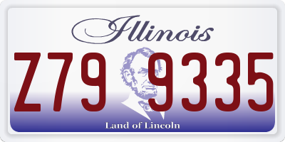 IL license plate Z799335