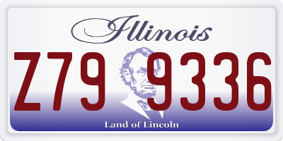 IL license plate Z799336